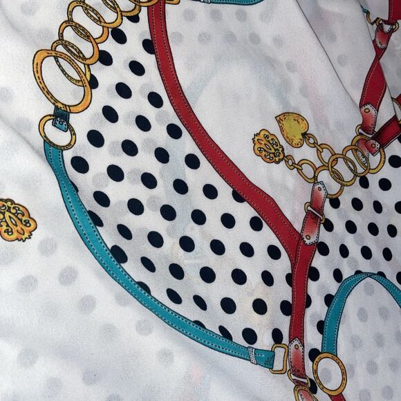 Torrid Womens Polka Dot Button Top Size 2X White Office Career Professional Work - Picture 9 of 11